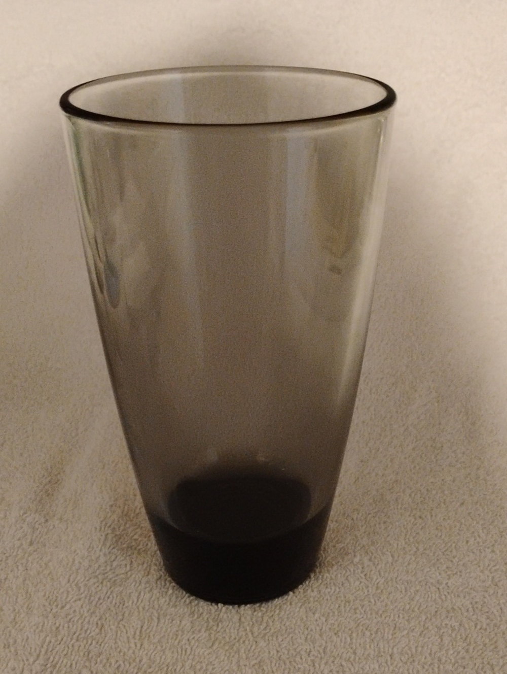 Smoky Gray Glass Drinking Tumbler - Modern Home Drinkware